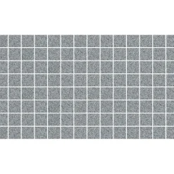 Mosaiikkilaatta Pukkila Natura Victoria V-GRANADA, matta, tasapintainen, 2.9x2.9cm, lasikuituverkolla, tummanharmaa