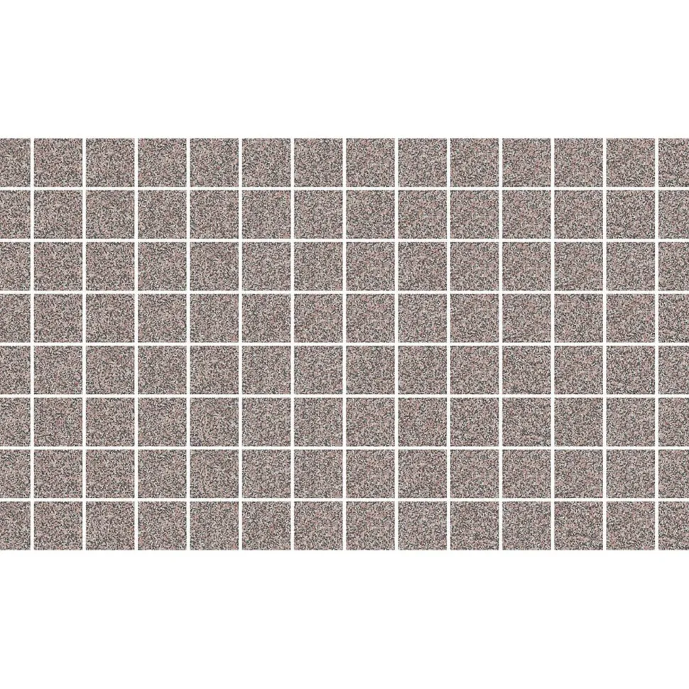 Mosaiikkilaatta Pukkila Natura Victoria V-GRANADA, matta, tasapintainen, 2.9x2.9cm, lasikuituverkolla, tummanharmaa