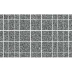 Mosaiikkilaatta Pukkila Natura Victoria V-GRANADA, matta, tasapintainen, 2.9x2.9cm, lasikuituverkolla, tummanharmaa
