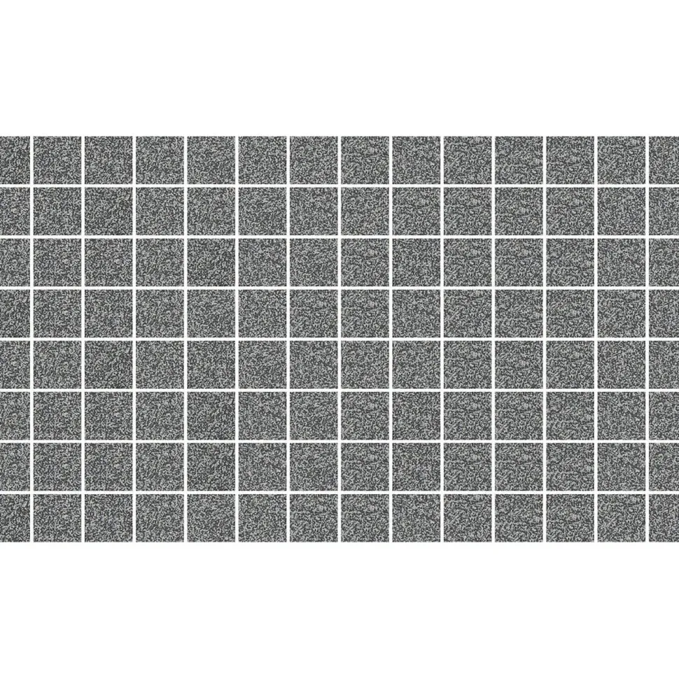 Mosaiikkilaatta Pukkila Natura Victoria V-GRANADA, matta, tasapintainen, 2.9x2.9cm, lasikuituverkolla, tummanharmaa