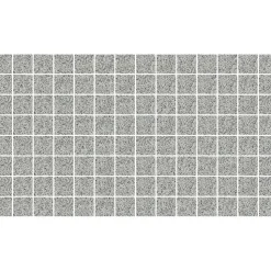 Mosaiikkilaatta Pukkila Natura Victoria V-GRANADA, matta, tasapintainen, 2.9x2.9cm, lasikuituverkolla, tummanharmaa