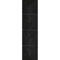 Märkätilalevy Berry Alloc Wall&Water Black Velvet Satin 600 x 600 mm:n kuviolla
