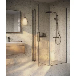 Märkätilan muovimatto Tarkett Aquarelle Breccia Stone Beige, leveys 2m