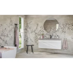 Märkätilan muovimatto Tarkett Aquarelle Raw Concrete Grey, leveys 2m