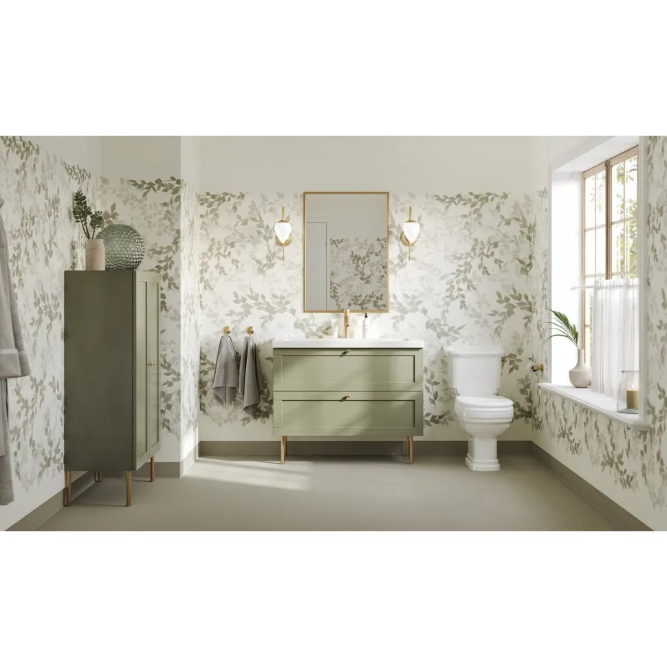 Märkätilan muovimatto Tarkett Aquarelle Chambray Moss, leveys 2m