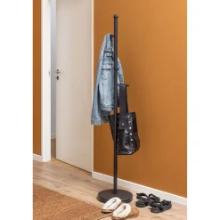 Naulakko Home4You ASPEN Ø32,3xK170 cm, musta
