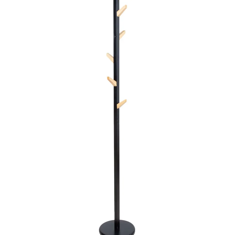 Naulakko Home4You FOREST Ø28xK177 cm, musta/luonnonvärinen