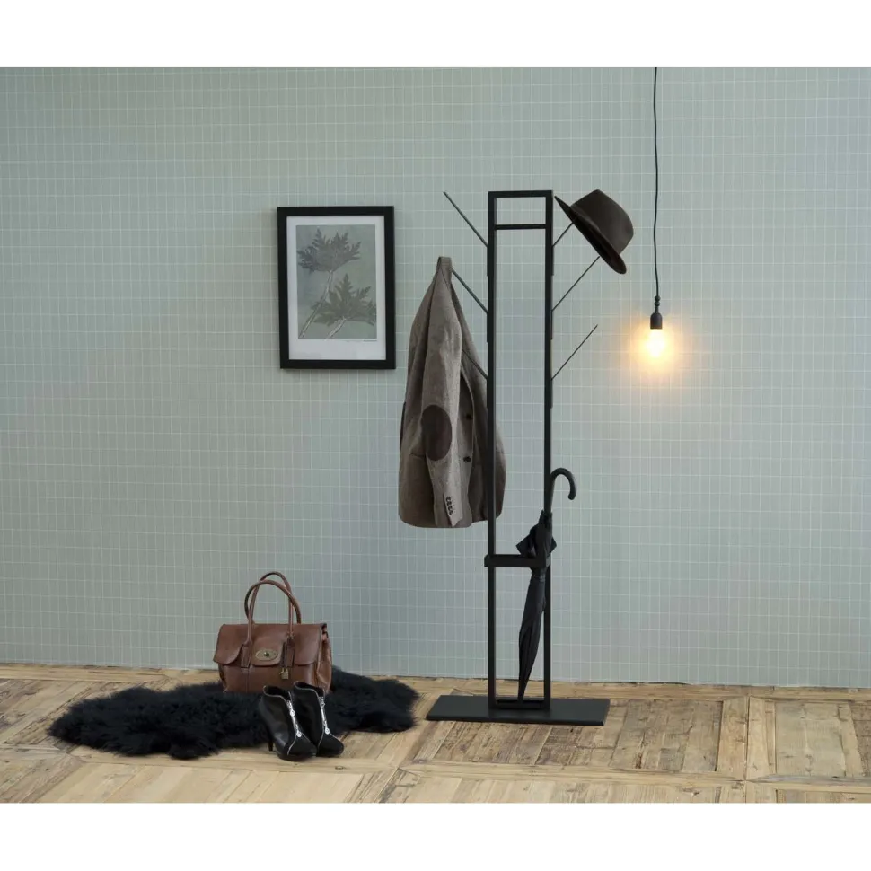 Naulakko Home4You VINSON 56x28xK165 cm, musta