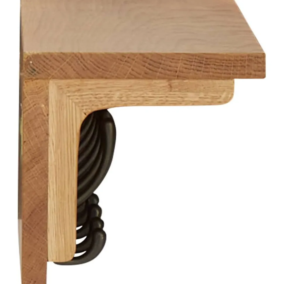 Naulakko 60x16x16 cm täysi tammi