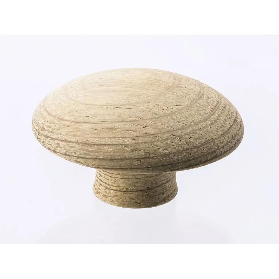 Nuppivedin Beslag Design Mushroom Ø50x29 mm puuvalmis tammi