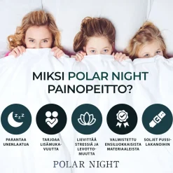 Painopeitto Polar Night, polyesteri, 135x200cm, eri painoja