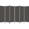 6-paneelinen tilanjakaja, antrasiitti, 300x180 cm