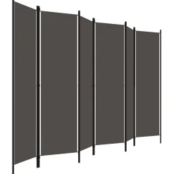 6-paneelinen tilanjakaja, antrasiitti, 300x180 cm