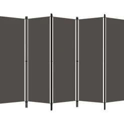 5-paneelinen tilanjakaja, antrasiitti, 250x180 cm
