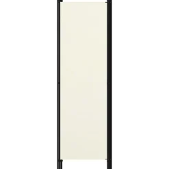 3-paneelinen tilanjakaja, kermanvalkoinen, 150x180 cm
