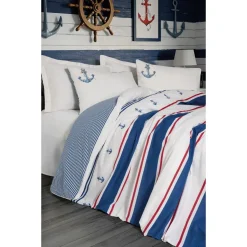 Parivuoteen vuodevaatesetti Linento Brine, luonnonvalkoinen