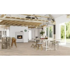 Parketti Boen Oak Pale White Vivo, 181mm, mattalakattu, harjattu