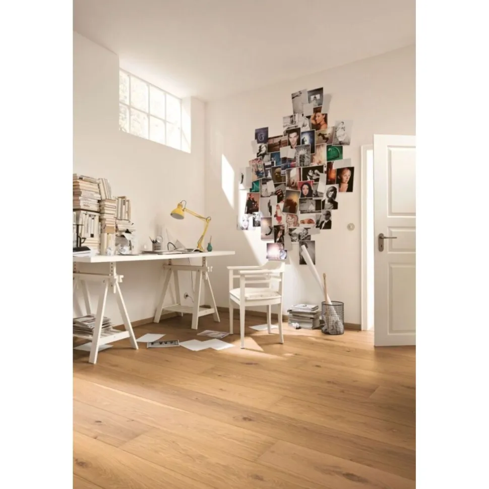 Parketti Meister PD450 Limed White Authentic Oak, ultramattalakattu, harjattu