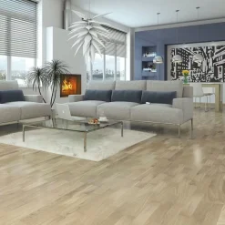 Parketti Nordic Floor Tammi 490733, 3-sauvainen, valkomattalakattu