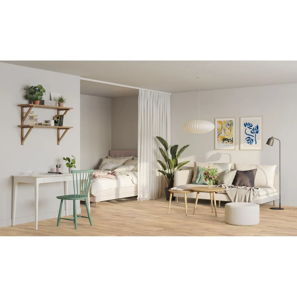 Parketti Tarkett Shade Tammi Cream White DuoPlank 2-sauva luonnollinen vaalea 8727901