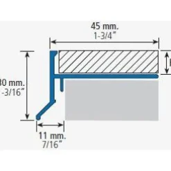 Parvekelista Euroshrink alumiini 278a, 12mm x 2.5m, mattahopea