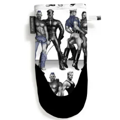 Patakinnas Finlayson Tom Of Finland Blue Squad, 15x30cm, musta/sininen
