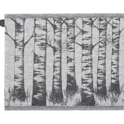 Pefletti Jokipiin Pellava Koivikko 45x55 cm valkoinen/musta