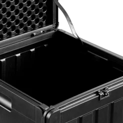 Pehmustelaatikko House Nordic Sobra, 42.8x42.8x46.4cm, 76 L, muovi, musta