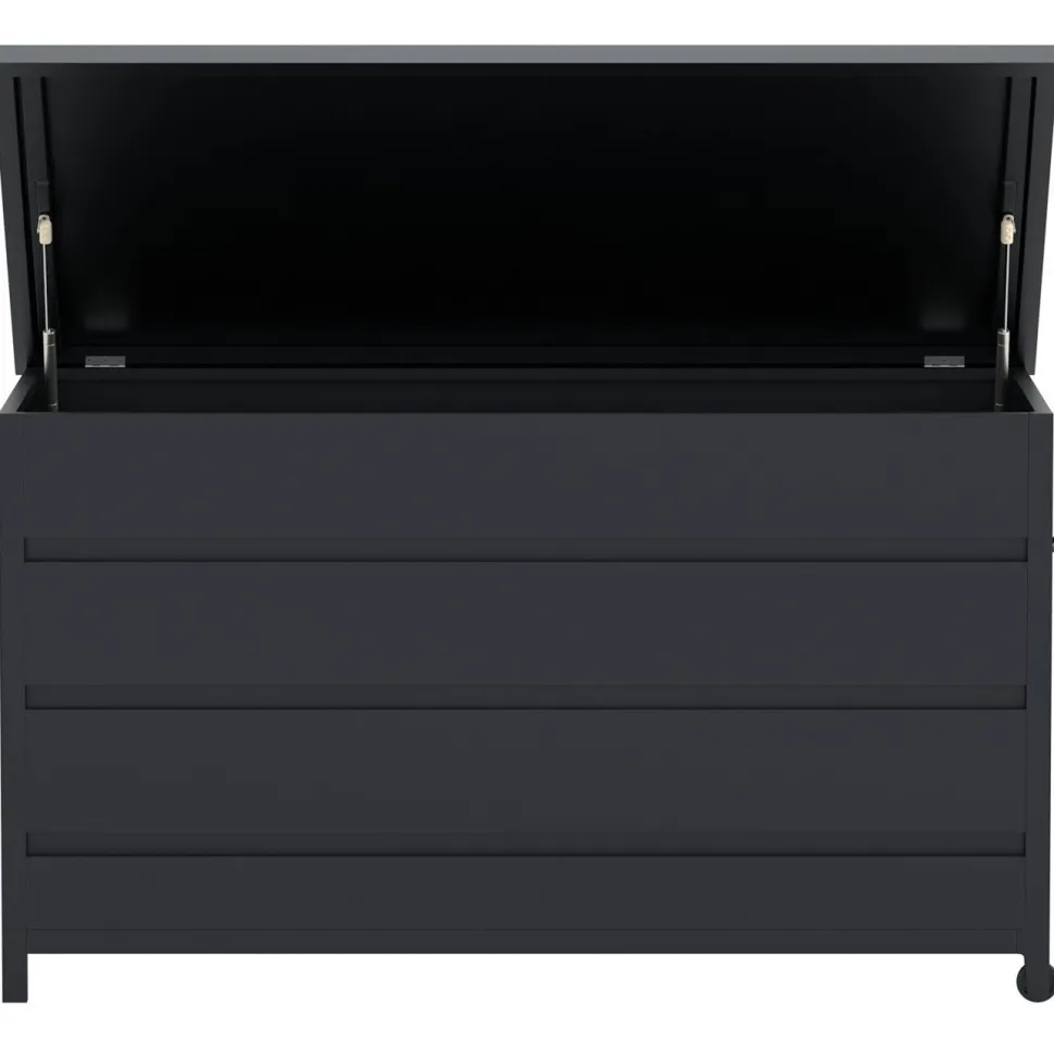 Pehmustelaatikko Venture Home Nisis, 130x60x75cm, musta