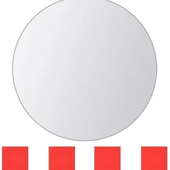 Peililaatat 8 kpl pyöreä lasi