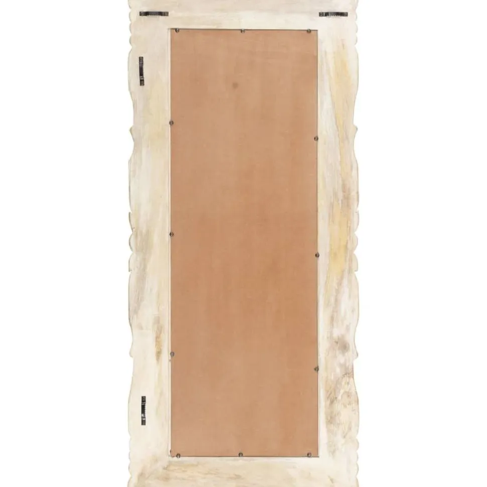 Peili valkoinen 110x50 cm täysi mangopuu