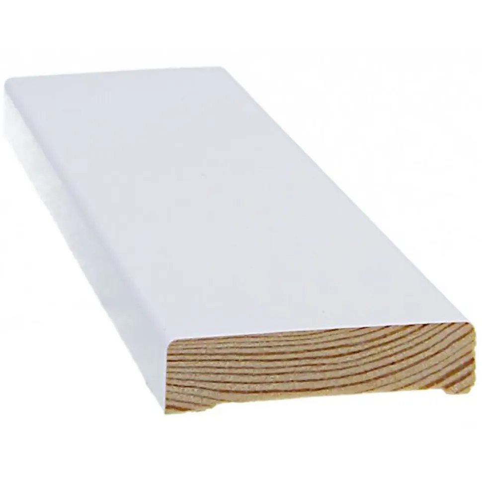 Peitelista Cent 12x52x3300 mm mänty valkoinen