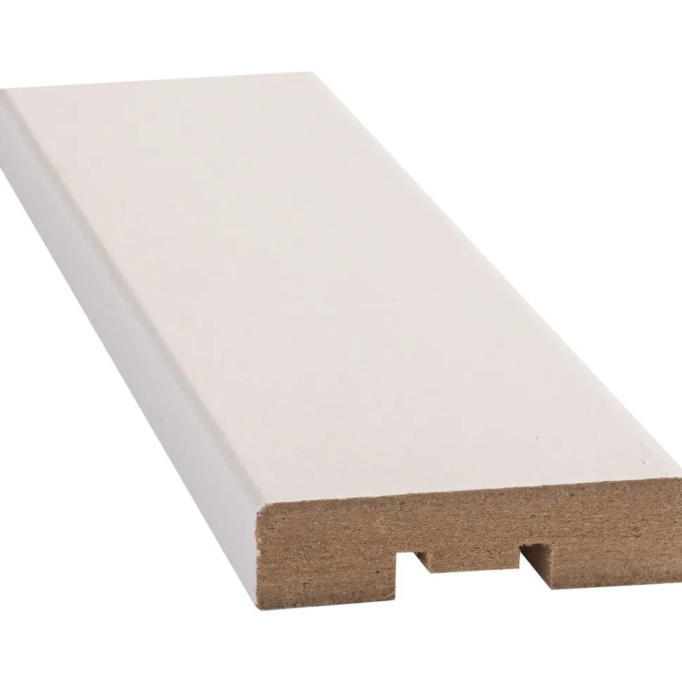 Peitelista D2D R2 12x42x2200 mm MDF valkoinen