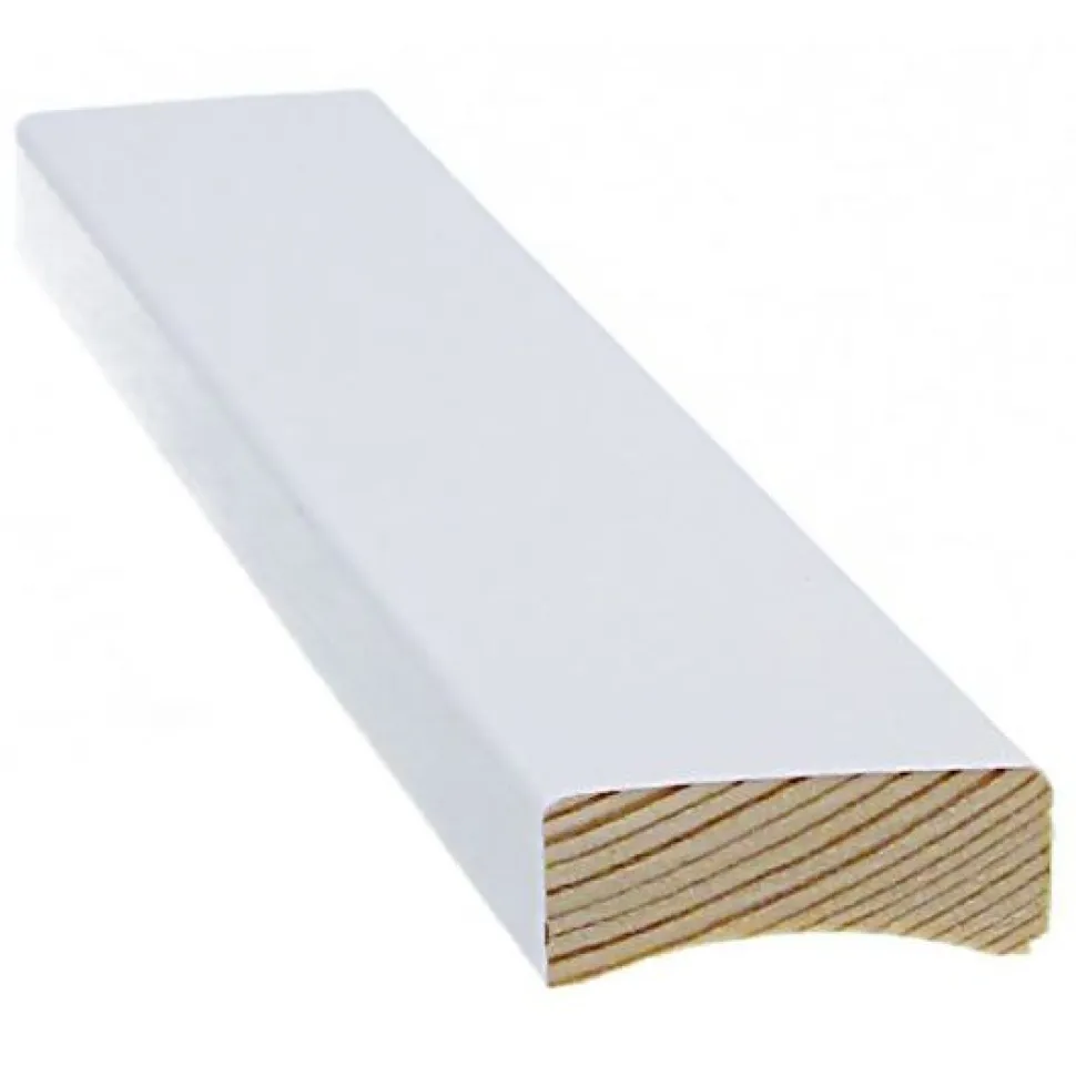 Peitelista Cent 12x32x3300 mm mänty valkoinen