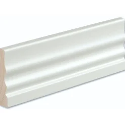 Peitelista/jalkalista Siparila Kinos 15x70x3600 mm puhtaanvalkoinen 5 kpl/pak