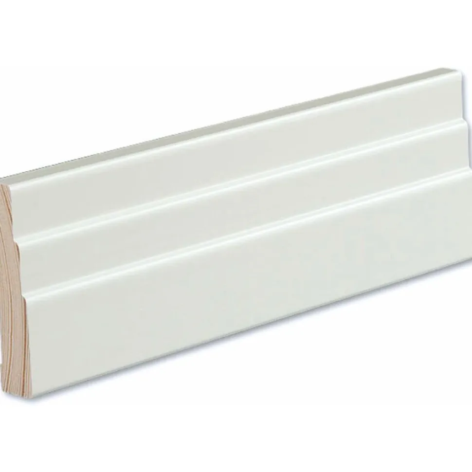 Peitelista/jalkalista Siparila Vana 15x70x3600 mm puhtaanvalkoinen 5 kpl/pak