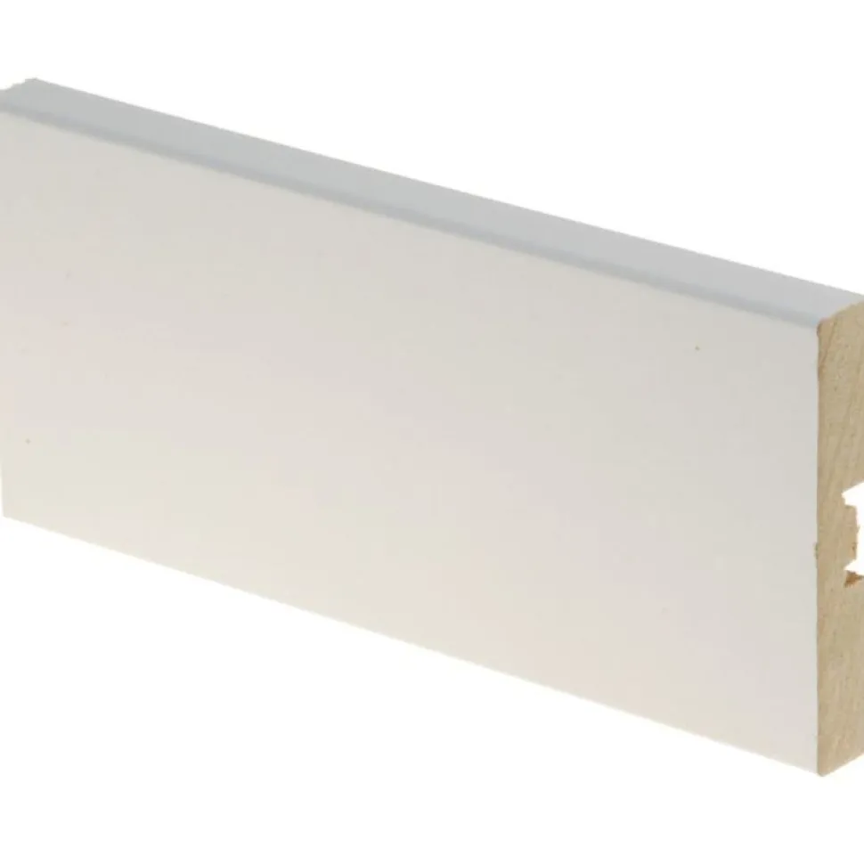 Peitelista Maler Aava sileä 12x70x2200mm MDF valkoinen
