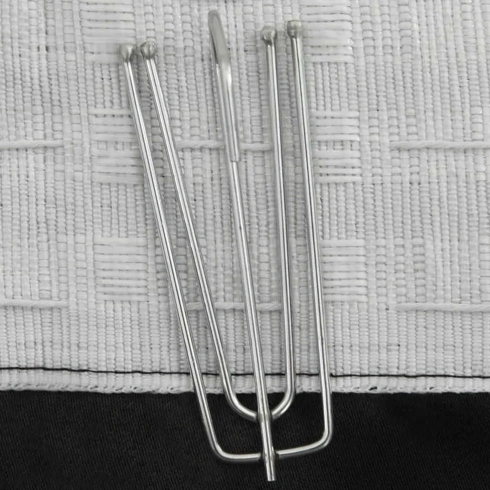 Pellavamaiset pimennysverhot koukuilla 2 kpl musta 140x225cm