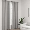 Pellavamaiset pimennysverhot koukuilla 2kpl harmaa 140x245cm