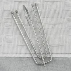 Pellavamaiset pimennysverhot koukuilla 2kpl harmaa 140x245cm