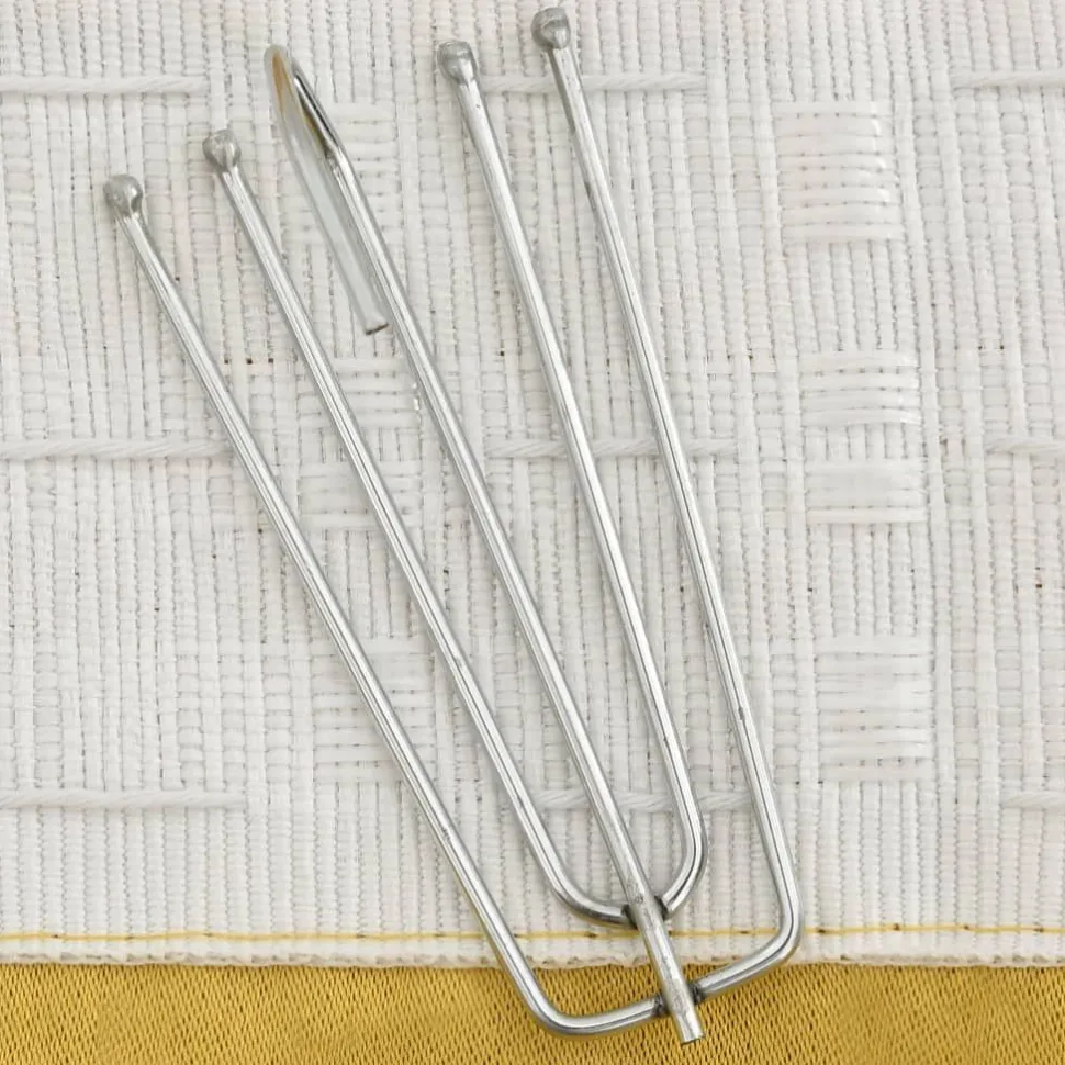 Pellavamaiset pimennysverhot koukuilla 2 kpl kelt. 140x175cm