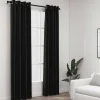 Pellavamaiset pimennysverhot 2 kpl antrasiitti 140x245 cm