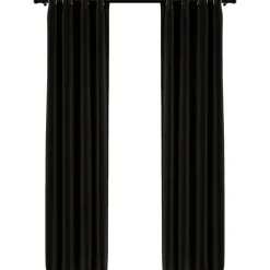 Pellavamaiset pimennysverhot 2 kpl antrasiitti 140x245 cm