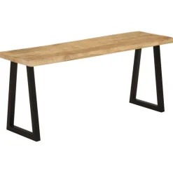 Penkki elävillä reunoilla 105 cm täysi mangopuu (72756)