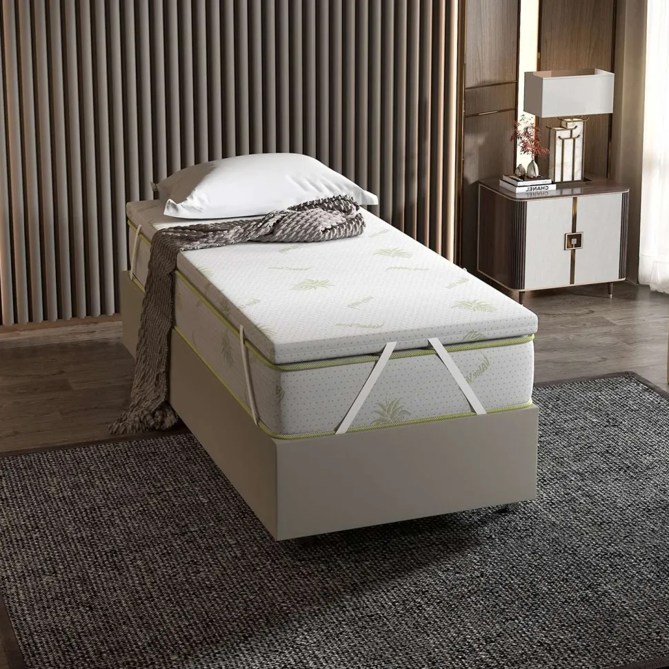 Petauspatja Linento Furniture Aloevera, valkoinen, eri kokoja