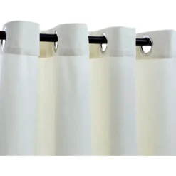 Pimennysverho metallirenkailla sametti kerma 290x245 cm