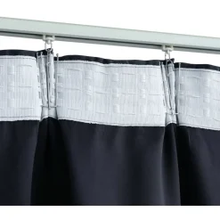 Pimennysverhot koukuilla 2 kpl antrasiitti 140x175 cm