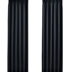Pimennysverhot koukuilla 2 kpl antrasiitti 140x225cm