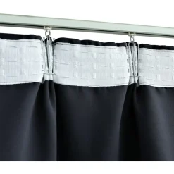 Pimennysverhot koukuilla 2 kpl antrasiitti 140x175cm