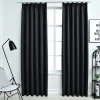 Pimennysverhot koukuilla 2 kpl musta 140x175 cm